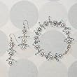 Blue Topaz Bracelet and Earrings Set