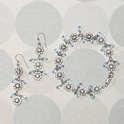 Blue Topaz Bracelet and Earrings Set