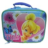 Tinkerbell 'Big Heart' Girls Blue and Pink Square School Lunchbox