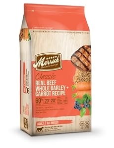 Merrick Classic 30-Pound Adult Real Beef, Whole Barley and Carrots Dog Food, 1 Bag