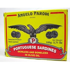 Angelo Parodi Brand Portuguese Sardines Skinless and Boneless in Olive Oil 105 Gr