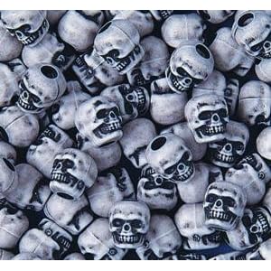 White Skull Pony Beads, 1 2-Lb (Bag of 450) by 