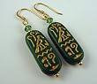 "Miss Tut" Earrings (Green)