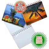 3-D Tropical Palm Trees and Fruit Cocktails Souvenir Photo Storage Albums - Set Of 2 by 