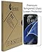 Fenix - Samsung Galaxy S7 Edge [0.26mm Thickness] 9-H Premium Tempered Glass Screen Protector / Ultra High Definition Invisible, Clear Transparancy, Oleophobic Coating and Anti-Bubble Crystal Shield