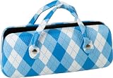 PR86-SC Cute Argyle Pattern Handbag Style Hard Sunglasses/ Eyeglasses Case- 4 Designer Colors Blue/One Size PR86-SC Cute Argyle Pattern Handbag Style Hard Sunglasses/ Eyeglasses Case- 4 Designer Colors Blue/One Size