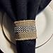 Angel Isabella 4pc Set of Burlap Napkin Ring with Bling