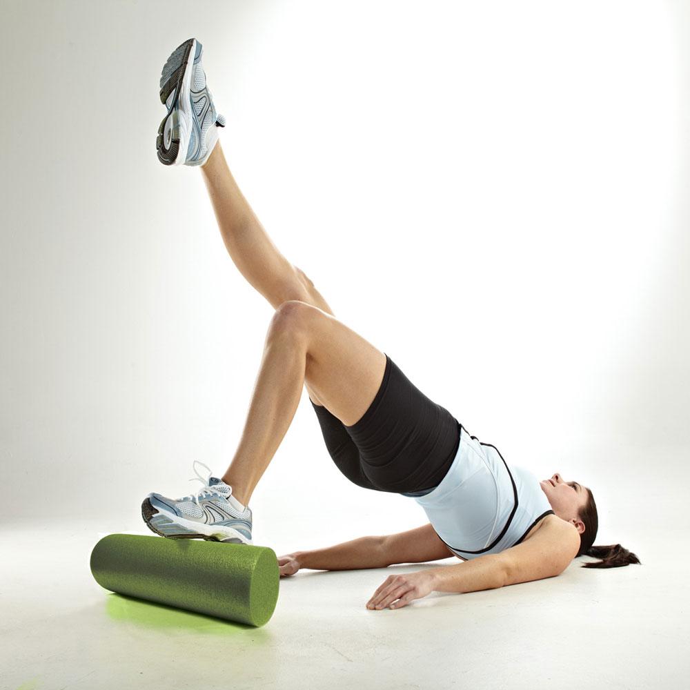 Gaiam Restore Muscle Therapy Foam Roller with DVD, 18Inch