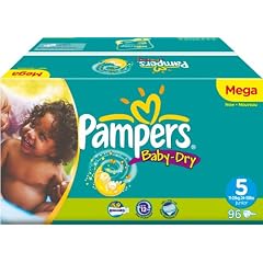 Pampers Baby Dry Windeln Gr.5 Junior 11-25kg Megapack 1er Pack (1 x 96 St�ck)