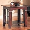 Coaster End Table, Cherry Finish