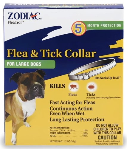 Zodiac Flea & Tick Collar for Large Dogs (5 Months)
