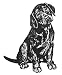 Dog Rubber Stamp - Labrador Retriever - 5E