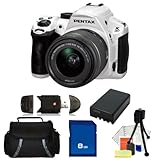 Pentax K-30 Digital Camera with DA 18-55mm f/3.5-5.6 AL WR Zoom Lens (White) Kit . Includes