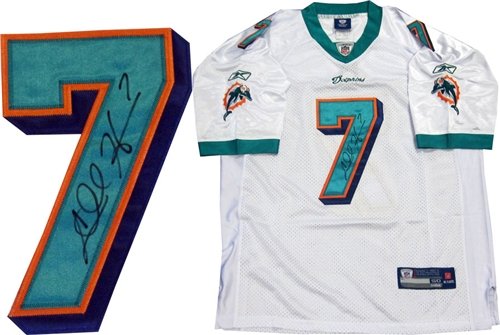 Chad Henne Autographed/Hand Signed Miami Dolphins Authentic White Jersey