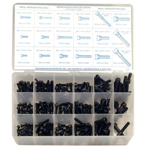 Precision Brand 255 Piece Metric Cap Screw Assortment