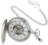 Charles-Hubert, Paris Satin Finish Mechanical Pocket Watch