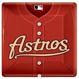 Houston Astro Baseball - Square Banquet Dinner Plates