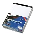 Ampad 20-322 Evidence Perf 8-1/2x11-3/4 Pads, Narrow Rule, Red Margin, White, 50 Sheets, Doz.