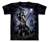 The Mountain Skullbone Play Dead Skeleton Guitar Short Sleeve Adult Tee T-shirt