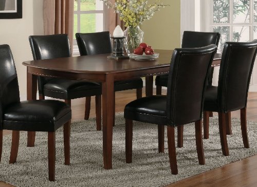 Coaster Soho Oval Dining Table with 18-inch Leaf in Cherry Finish On Sale