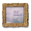 Glacons a Bennecourt - Gold Frame Magnet with pop-out easel (2-3/4" x 2-1/2")