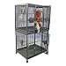 Large Double Stack Bird Cage Color: Platinum