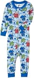 Gerber Cute Monsters Cotton PJs Unionsuit, Light Blue, 24 Months