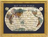 Piearth　ピィアーズ 宝石 世界マップシリーズ 61タイプ 真珠貝 P61MAP-WPKの画像