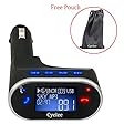 Cyelee Blue LCD Wireless Bluetooth 3.0 FM Transmitter with Car Charger Adapter Cigarette Lighter,Hands-Free Calling Car Kit with Stereo Radio Sound, In-Car/Truck Mp3 Player with USB Charging Port,Music Control for iPhone 6 6 Plus 5S 5C 5 4S 4 ipod Samsung Galaxy S5 S4 S3 Note 4 3 2 HTC LG Sony Motorola Nokia Bluetooth Smartphones,Support Calling # Display,Battery Volt display,Work with Micro SD card, USB Disk+Remote Controller (Handsfree Car Kit)