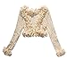 Modekini Women's Long Sleeves Sheer Floral Lace Cover Up Shrug
