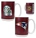 New England Patriots NFL 2pc Gameball Ceramic Mug Set
