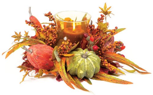 2 Fall Harvest Pumpkin Holder Centerpieces