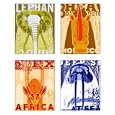 Animal Adventure Group Wall Art Set of 4