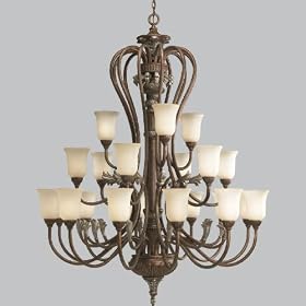 Progress Lighting Carmel Ceiling Chandelier P4573-55 Tuscany Crackle by Progress Lighting