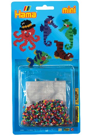 Childrens Toyshop  Toys : Hama Mini Beads - Sea Creatures Small Kit