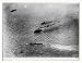 Historic Print (L): [Aerial of sinking of Ex-German vessel Frankfort, during U.S. Arm...