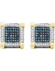 1.05CTW DIAMOND MICRO PAVE EARRINGS