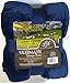 Life Comfort Ultimate Sherpa Throw Dark Blue Cream Blanket 60 Inch x 70 Inch