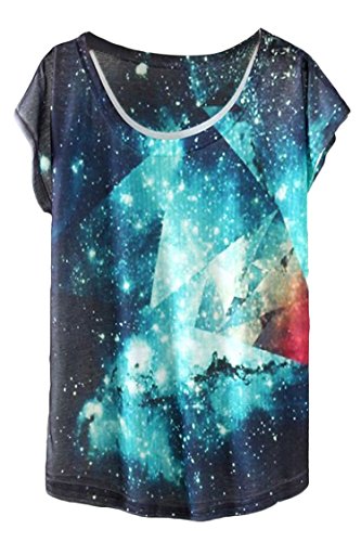 Pink Queen® Womens Casual Digital Animal Floral Printed T Shirts Tops