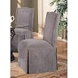 Set of Two Parson Dining Chairs in Gray Design
