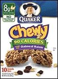 Quaker Chewy Oatmel Raisin Granola Bars - 12 Pack Quaker Chewy Oatmel Raisin Granola Bars - 12 Pack
