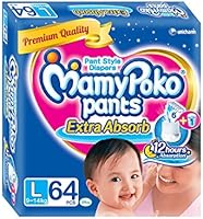 MamyPoko Large Size Pants (64 Count)