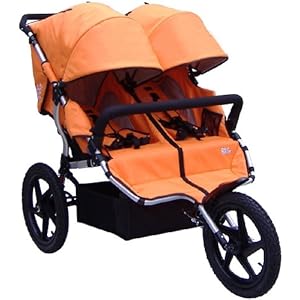 Tike Tech Double All Terrain X3 Sport Stroller Autumn Orange