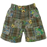 tropical plaid shorts