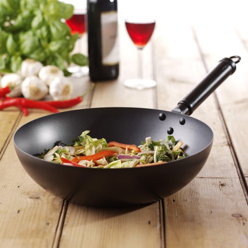 ProCook Carbon Steel Non-Stick Wok 24cm