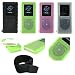  : Samsung K3 YP-K3JQB YP-K3JAB MP3 Player Premium Silicone Skin Case Cover with Removable Belt Clip and Adjustable Sports Armband - 4 Color Choices