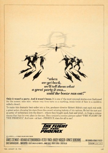 1966 Ad Flight Of The Phoenix Movie J Stewart Aldrich - Original Print Ad