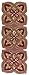 COTTON CRAFT Mural Handmade Beaded Table Runner - Halloween Harvest Autumn Fall Thanksgiving Holiday Christmas Xmas Celebration Festive Party Tabletop Décor Tablerunner - 13x36 Red & Gold