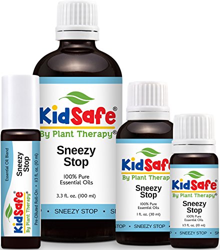 KidSafe Sneezy Stop Synergy Essential Oils Blend, Undiluted, Therapeutic Grade