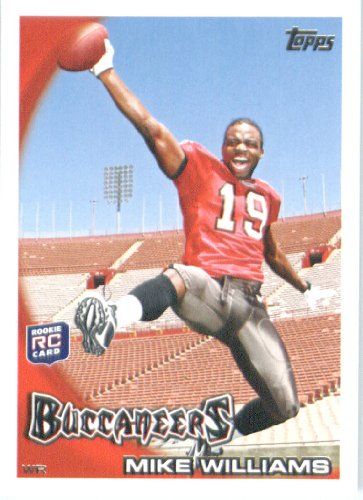 2010 Topps NFL Football Card # 44 Mike Williams RC - Tampa Bay Buccaneers ( Rookie Card) NFL Trading Card in a Protective ScrewDown Case!